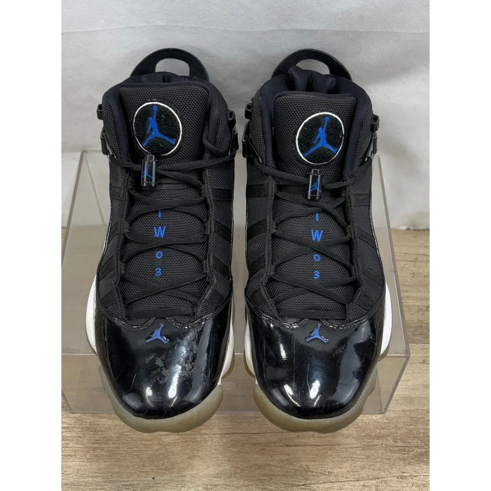 Air Jordan 6 Rings Men's‎ Basketball Shoes Black Blue Size 10.5